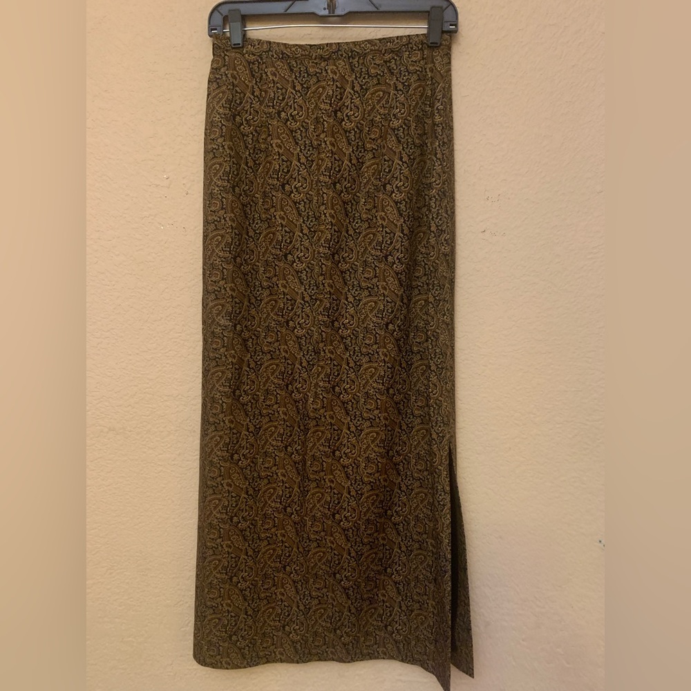 Long Paisley Skirt
